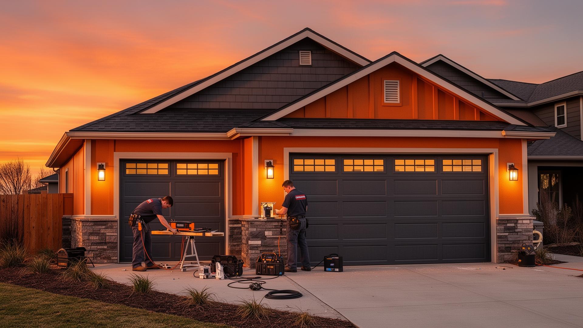 Professional garage door service in Crabtree, Oregon